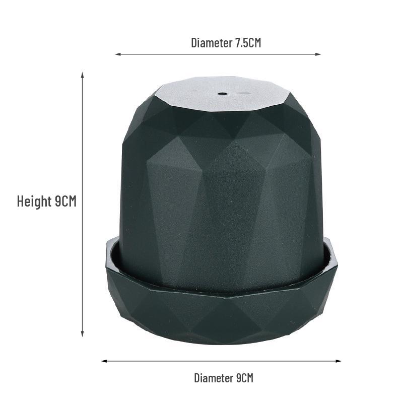 Schwarzer Würfelbecher: Doppelmünz-Shaker für Bar- & Streetfood-Unterhaltung