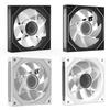 12cm ARGB Case Fan PWM Silent Computer Fan with Lighting Effect Computer Chassis Fan 5V-3PIN 1800RPM Speed for Computer Case