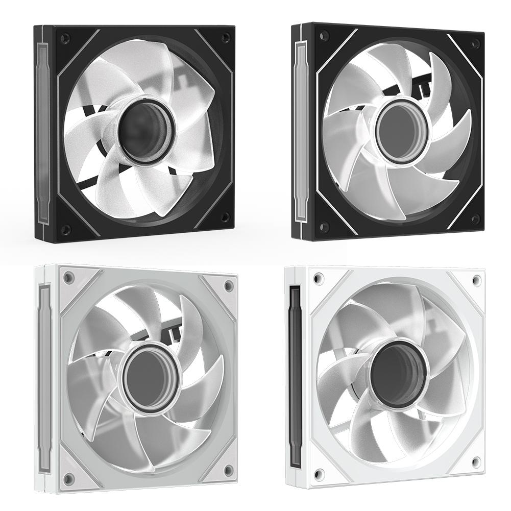 12cm ARGB Case Fan PWM Silent Computer Fan with Lighting Effect Computer Chassis Fan 5V-3PIN 1800RPM Speed for Computer Case