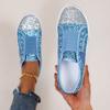 Fashion Women's Casual Shoes Glitter Women Canvas Shoes Breathable Outdoor Sport Shoes Designer Low Top Loafers Comfort Sneakers