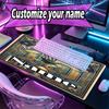Custom Name Personalized Leo Messi Pattern Mousepad, Laptop PC Desk Mat, Decorative Desk Mat for Home Keyboard Pad Gift