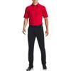 Under Armour Loose Fit Solid Color Printed Square Neck Polo Shirt Men tops Red 1290140-600