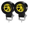 Aoling LED Work Light, Small Motorcycle Fog Lamp, Yellow Spotlight, 24V, Motorcycle Fog