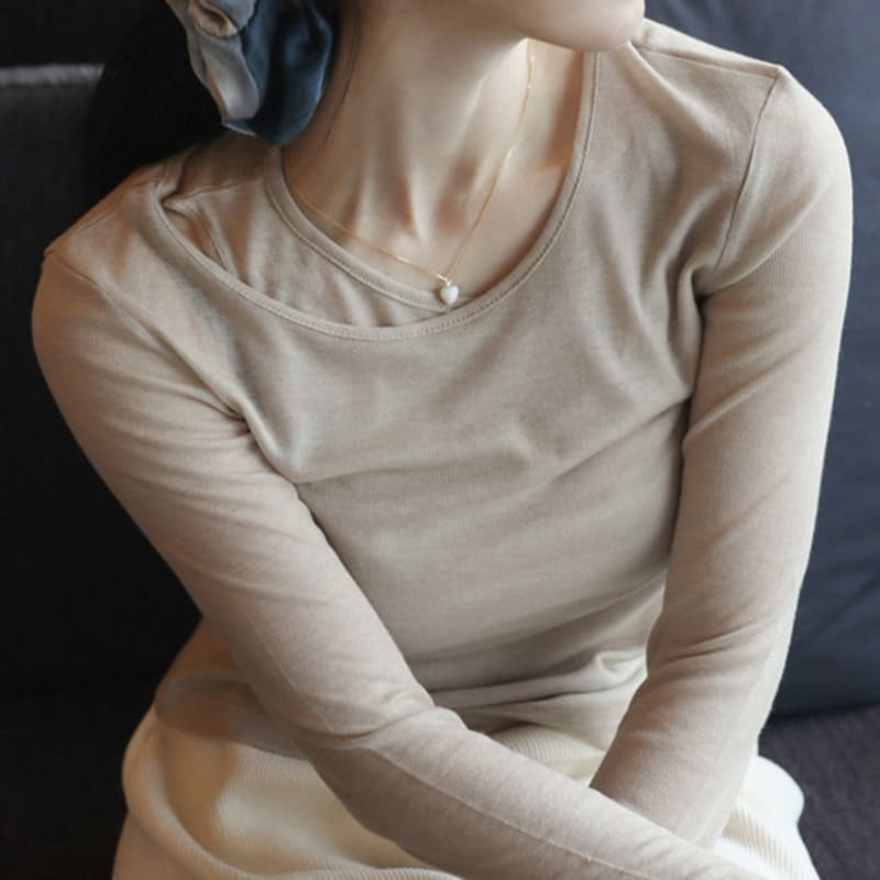 modernlike 14k gold-filled silver white pearl heart necklace