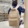 New Solid Color Large-capacity Backpack Girls' High-end School Bag Children's Primary School Backpack