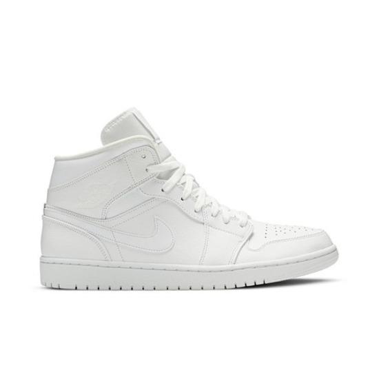 Air Jordan Air Jordan 1 Mid  Triple White  554724-129 Мужская обувь EU 45 белый
