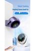 Compact USB Charging Desktop Fan with Digital Display and Wall-Mount Option