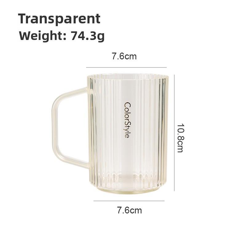 

Creative Home Use High-end Couples Cup with Handle for Student Dormitory Toiletries Circle прозрачный