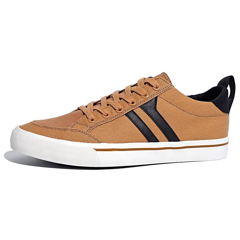 Summer men's canvas shoes low-top lace-up versatile color matching casual shoes men's soft sole simple Baoda