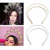 DIY Material Headband Lolita Halo Headbands Bridal Gothic Double Layer Crown