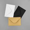 Black & White C6 Kraft Paper Gummed Envelopes & Blank Greeting Cards