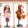 8pcs Adjustable Doll Stands Portable Display for Toys Dolls and Collectibles Dolls Holders Secure Display Compact Peg Stand