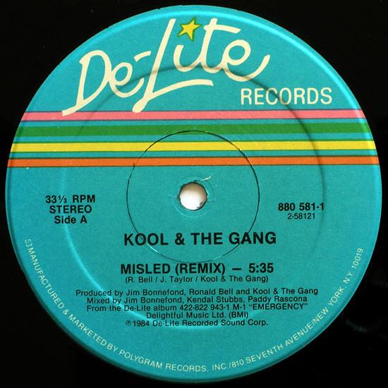 

12inch Record KOOL & THE GANG - Misled 8805811 De-Lite Records 1984 US Soul/Funk Used