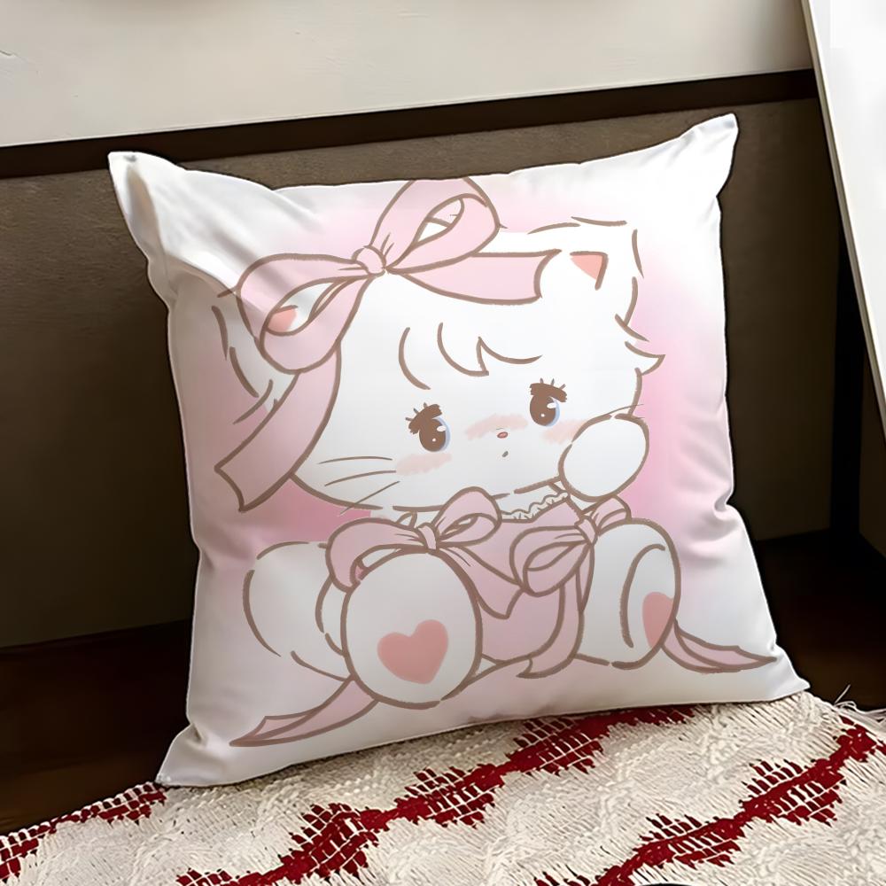 Cartoon MMikko Cushion Cover Reversible Soft Durable Pillow Cover Home Car MultiScene Use for Daily Comfort
