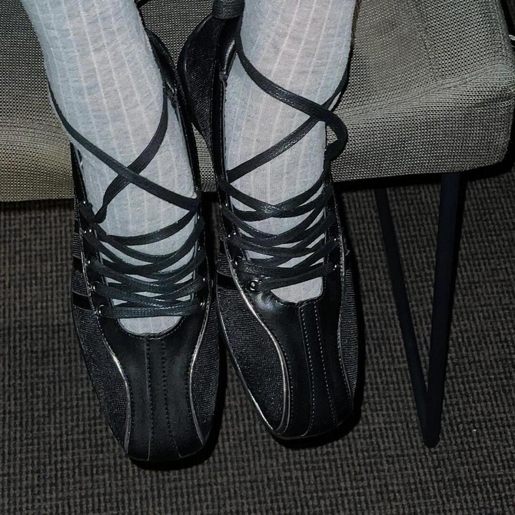 Processing Customization~ Silver Sports Ballet Shoes Women's Versatile New Cross-strap Retro Mary Jane Shoes Single Shoes