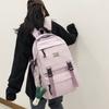 Women's Backpack School Bag Men Solid Color Backpack Travel Bag
