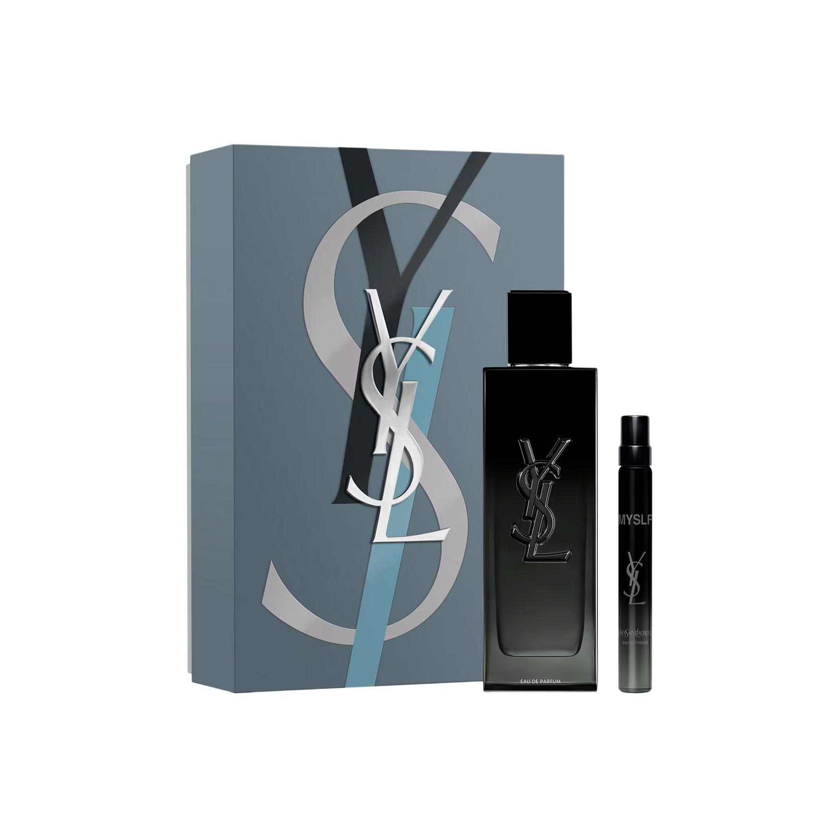 SAINT LAURENT Unrestrained Men s Perfume Set, Collided Logo Limited Edition Woody Perfume 100ml+Perfume 10ml