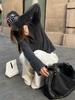 Korean Style V-neck Soft Fluffy Long-Sleeve Knit Sweater for Autumn/Winter Women's Slim Fit.