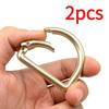 2 Pezzi Anello a D con Molla Metallica Fibbia Apribile a Forma di D 16/19/22/25/32mm per Cinturino Borsa Portachiavi Collare Animale Accessori Ferramenta Fai-da-te