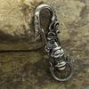 1PC Stainless Steel Punk Carabiner Keychain Womens Mens DIY Lobster Clasp Making Clips Key Hook