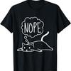 Funny Lazy Bored Cat For Cat Mom Cat Dad Cat Lover No Meme T-Shirt