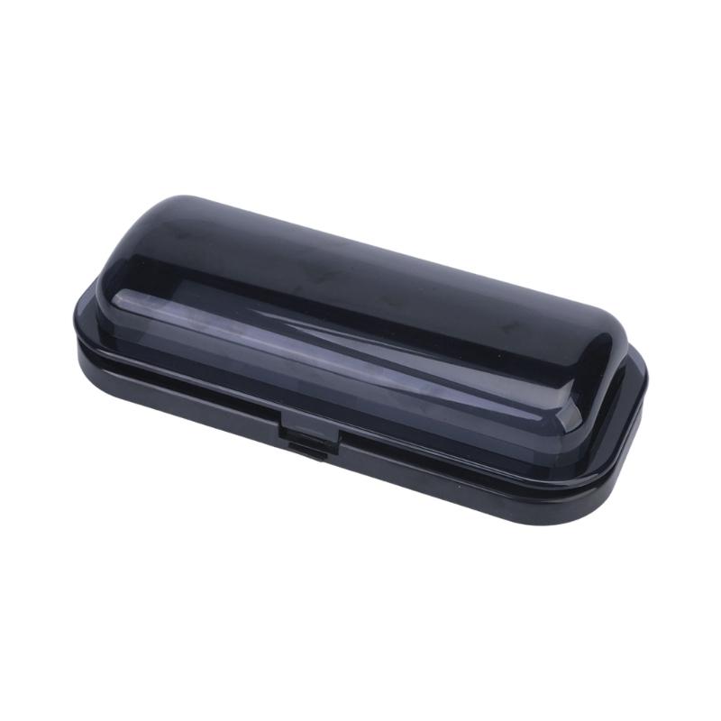 Gray Plastic Marine Radio Panel Cover with Rounded Profile and Visible Window Area for Boat Receiver Face Coverage in Marine Installations, 1 Set