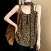 Pure desire style retro leopard print sling vest women's clothing summer new design hot girl streamer lazy beautiful top