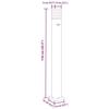 VidaXL Lampadaire d'extérieur avec capteur noir 110 cm aluminium, éclairage au sol d'extérieur, éclairage au sol de jardin, 4006403