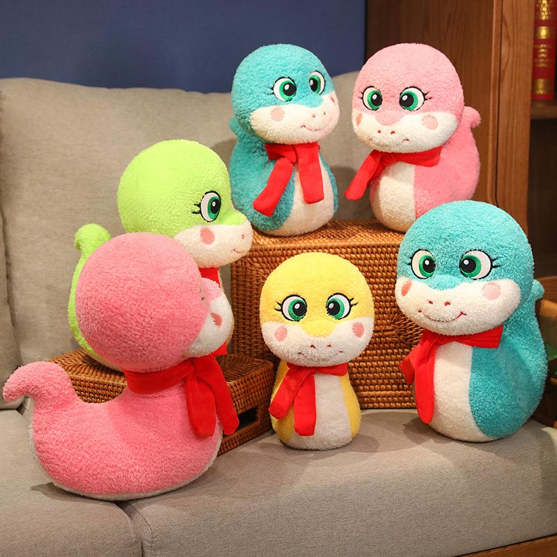 Year Of The Snake Mascot Doll 2025 Zodiac Snake Plush Toy Company Annual Meeting Event Gift Spring Festival Gift