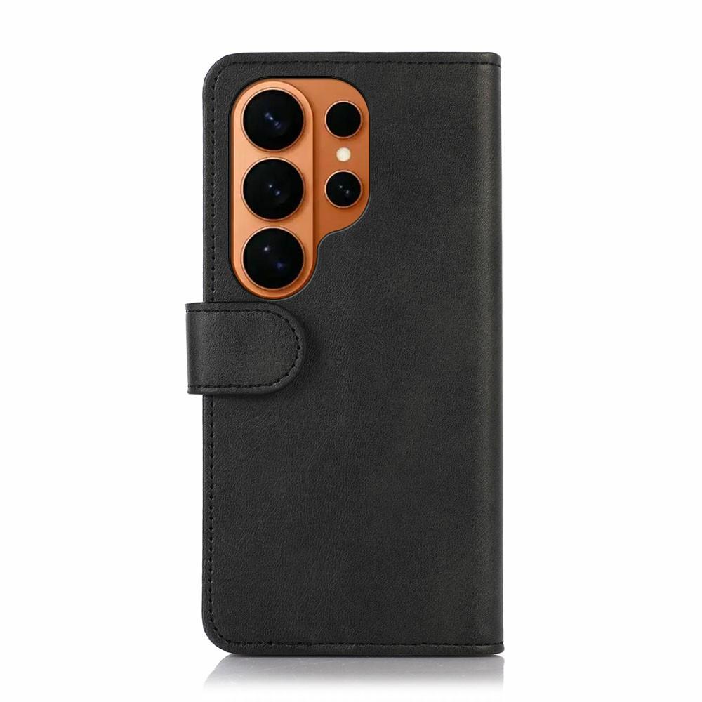 For Samsung Galaxy S26 Ultra Case Cowhide Texture Leather Wallet Phone Cover with Stand