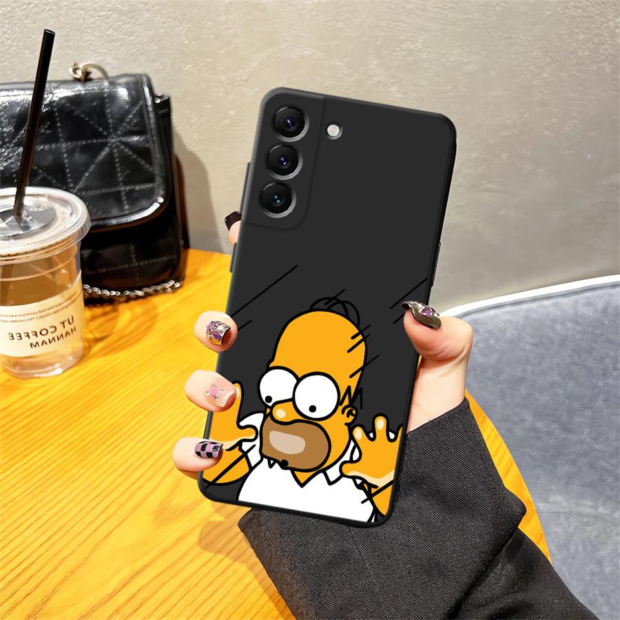 Fun S-simpsons Case for Samsung Galaxy A73 A51 A22 A32 A23 A53 A35 A26 A72 A55 A41 A25 A71 A52 A36 A24 Phone Cover