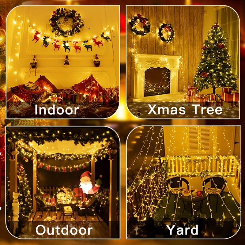 2M-10M 10/20/40/80 LEDS Christmas Garland Light Battery Warm White String Fairy Lamp for Bedroom Wedding Party Valentine Decor