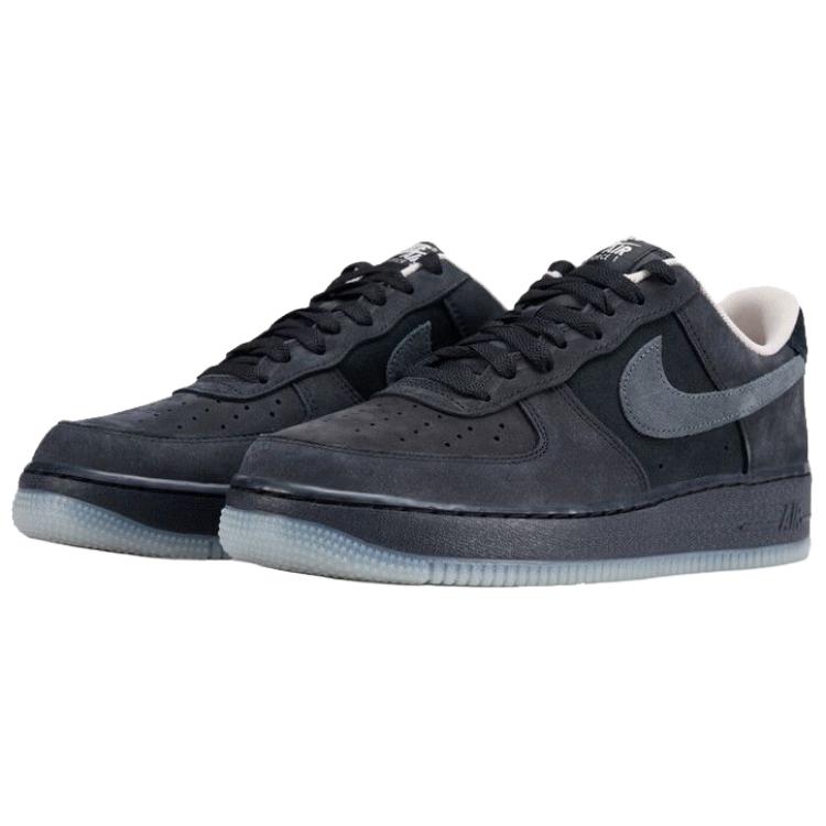 Nike Air Force 1 07 Round Toe Comfortable Fit Skate Shoes Men Sneakers Black IQ9791001