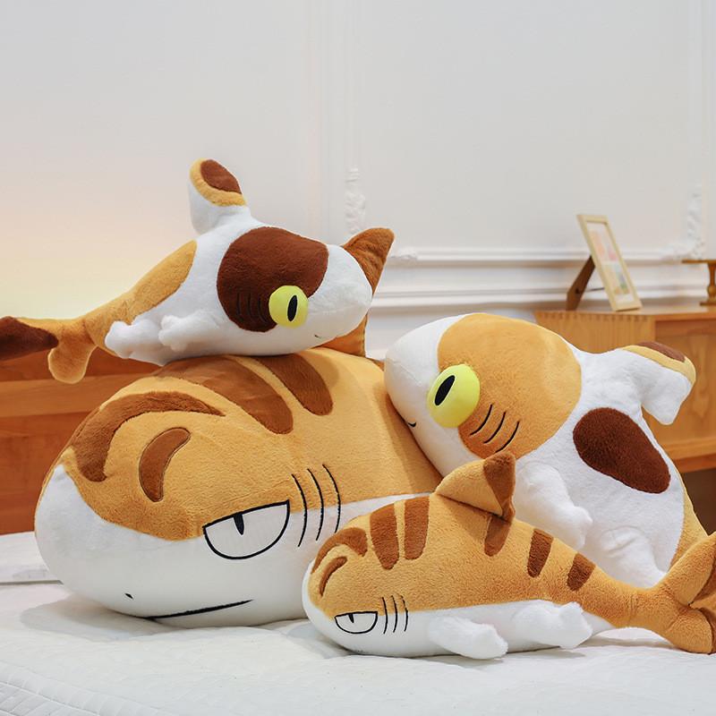 Shark Cat Plush Toy Cartoon Animal Stuffed Dolls Room Decoration Gifts Kids