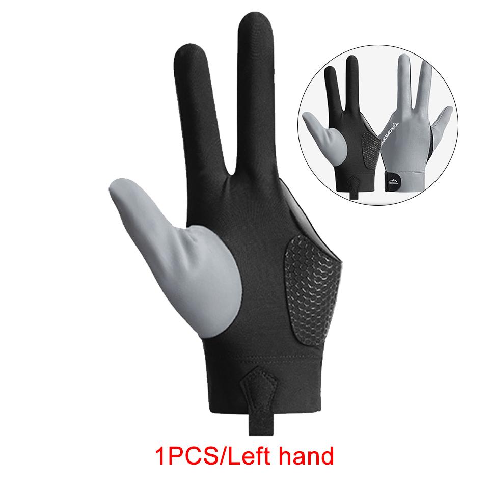 1 Pezzo Guanti da Biliardo Comodi Antiscivolo Snooker Indossare Guanti Dita Aperte Touch Screen Traspiranti e Leggeri Unisex