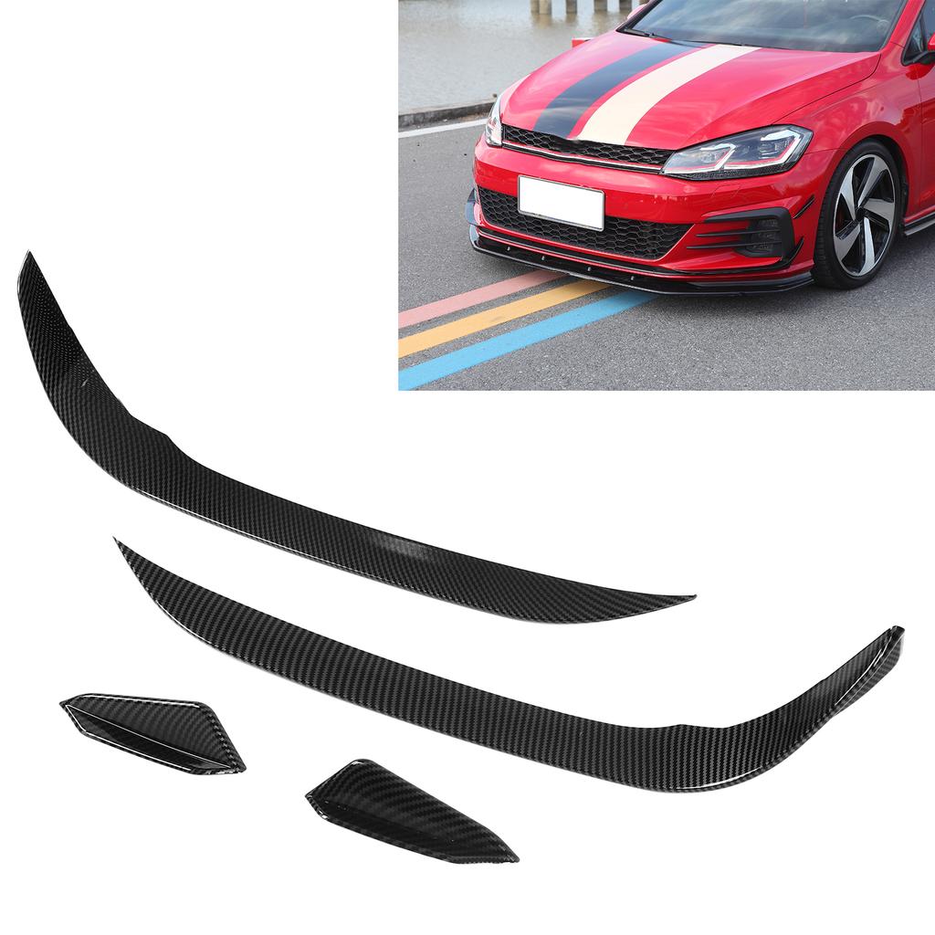 4PCS Front Bumper Aero Kits Canards Wing UV Resistant Replacement for MK7.5 GTD 20172020