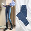 High-waisted Jeans Women's New Spring and Autumn Wear with Thin Outer Wear Tight Spring Wear Slim-fitting Small Feet Pencil Pants