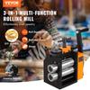 Rolling Mill, 2.95"/75 Mm Jewelry Rolling Mill Machine, 1: 2 Gear Ratio, 3-in-1 Multi-function Rolling Mill, 0.03-6.5mm Press Thickness for Metal
