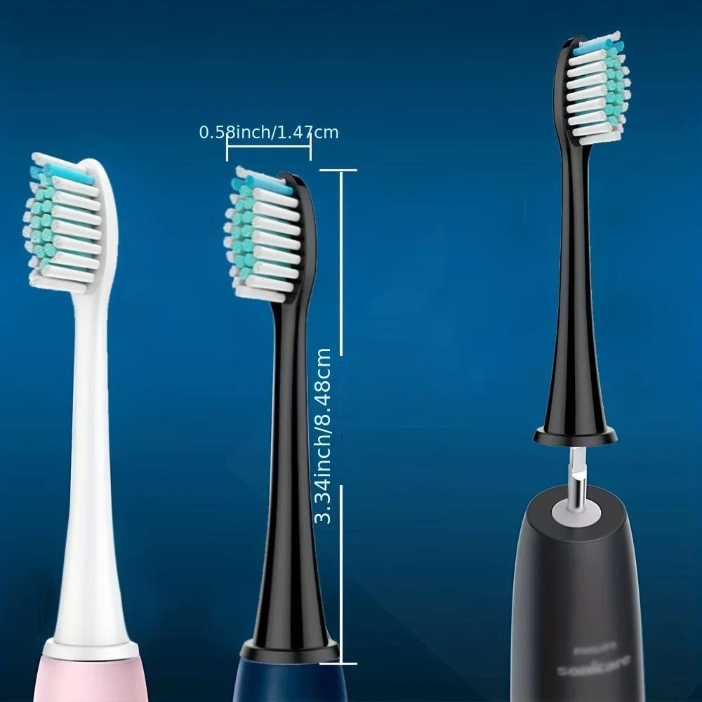 8 Stück Ersatz-Bürstenköpfe Kompatibel mit Philips Sonicare DiamondClean HX3/HX6/HX9 Serie Elektrische Zahnbürstenköpfe HX6064