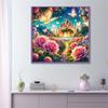 Diamond Painting Kit Ros Fjäril Helt Fyrkantig Rund Broderi Mosaik Slott Landskap Heminredning