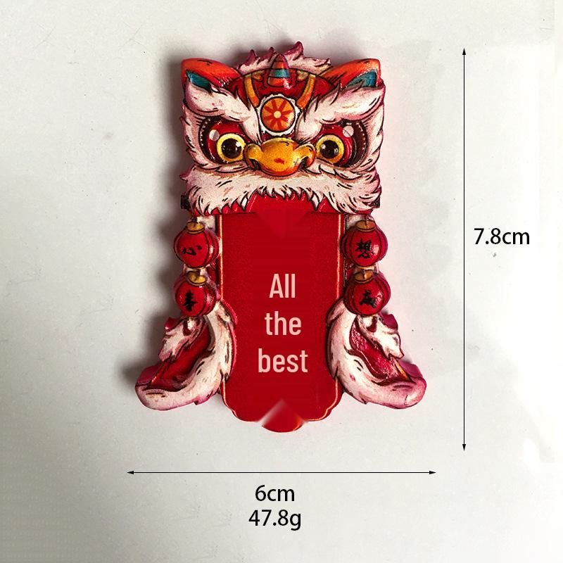 God of Wealth 3D Cartoon Lucky Cat Refrigerator Magnet