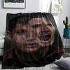 1PC Dean Winchester Print Flannel Blanket, High Quality All Seasons, Home Decor, Warmth and Comfort, Perfect for Christmas Gifts