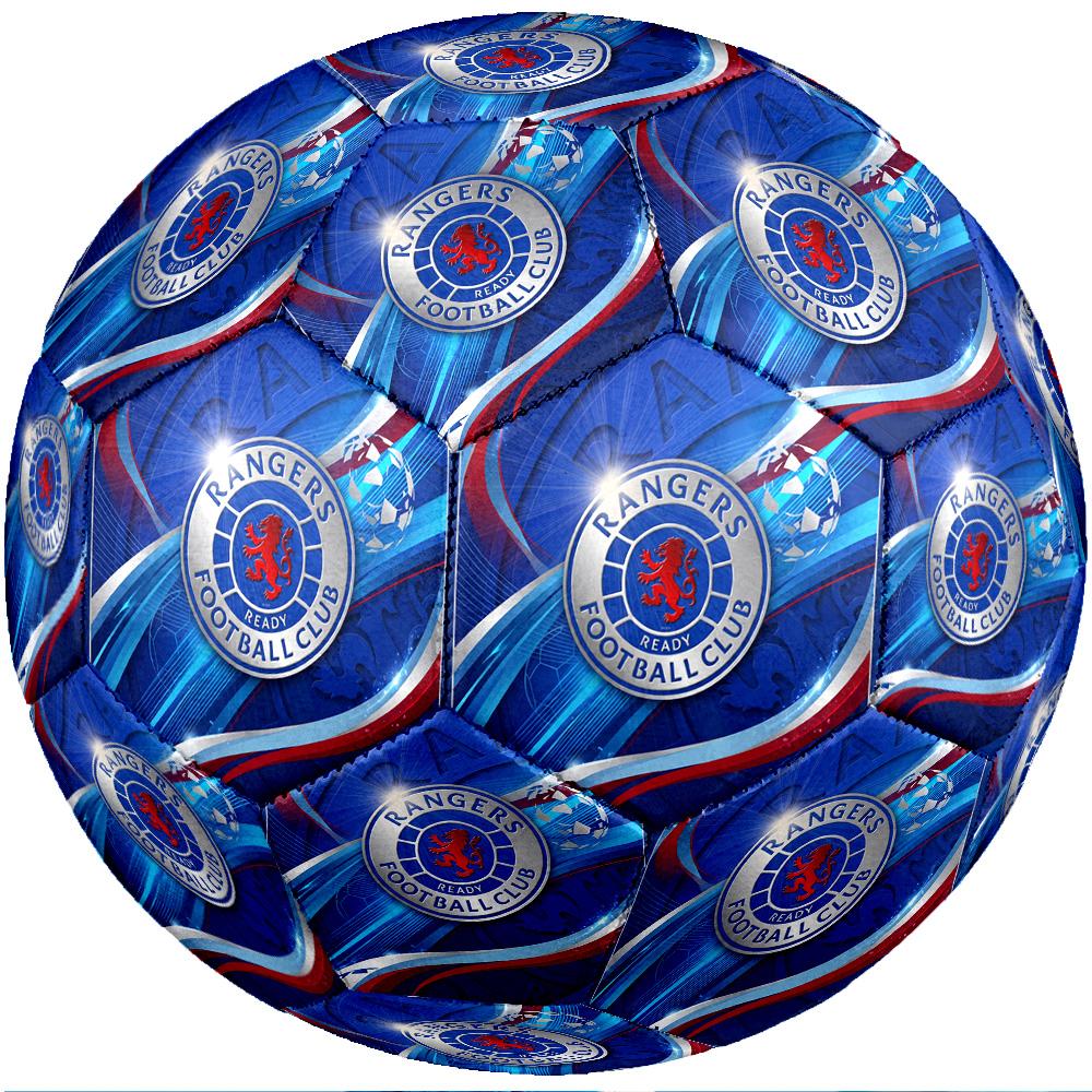 Rangers FC Size 5 Standard Football Durable Training Match Soccer Ball for Adult Outdoor Sports
