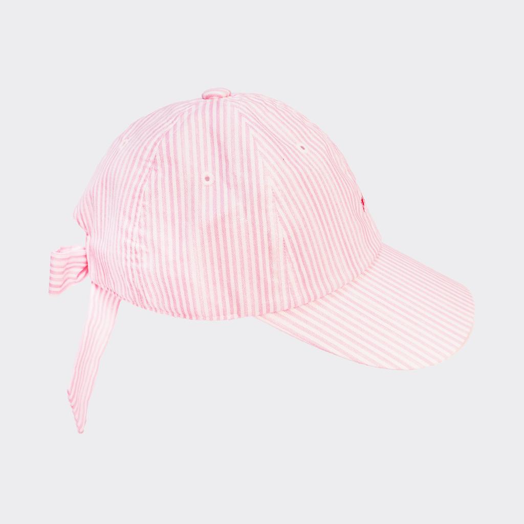 AOX Aox Stripe Ribbon Ball Cap Pink