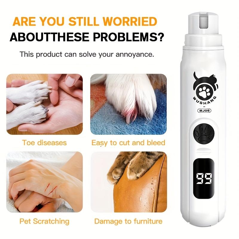 Dog nail polisher is a quiet and painless nail trimmer suitable for large dogs with USB charging, safe, efficient, and durable care