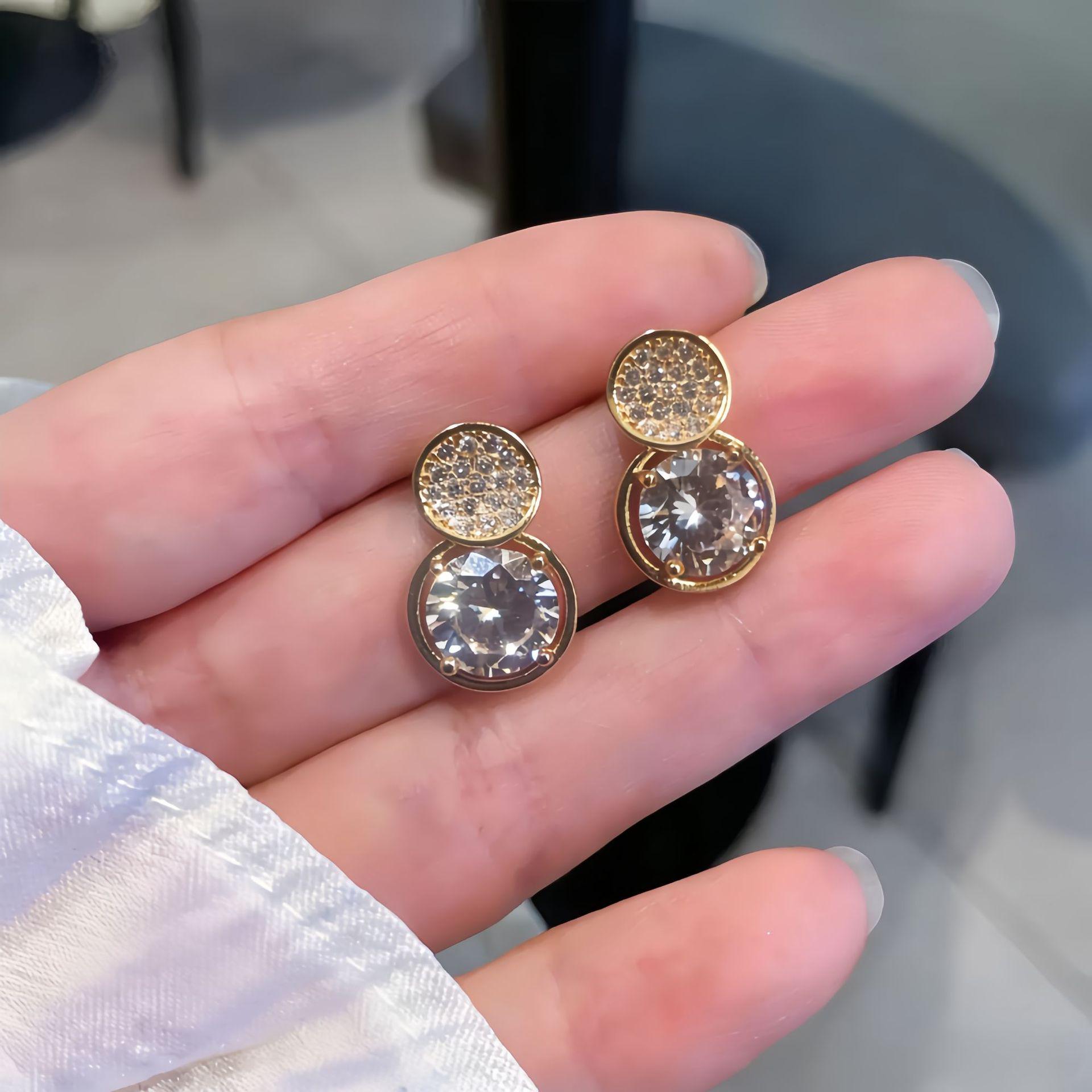 Beixi S999 Silver Diamond Starry Studs - Elegant, Fashionable, High-Class Design
