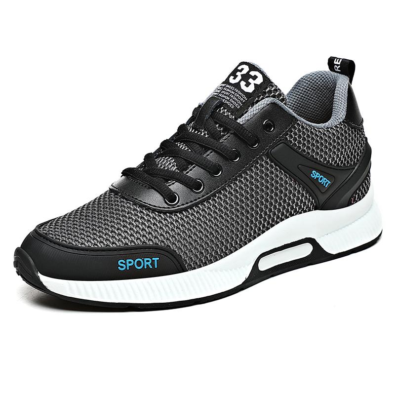 Shoes Men Sneakers Relax Breathable Soft Mesh Men Casual Shoes Invisible Height Increase Shoes Taller Sports Running Couple Comf