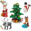 Christmas Santa Claus Reindeer Snowman Christmas Tree Model Building Blocks Mini Figure Toy Set Decoration Gift 5PCS