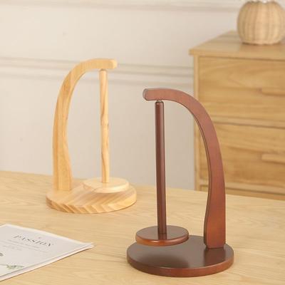 Wooden Yarn Holder Spinning Knitting Tools Crochet Yarn Holder Rotating Magnetic Thread Spool Wool Ball Winder Rotation Spinner