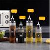 No-drip Pourers Liquid Seasoning Bottle Large Capacity Glass Oil Cruet Container  Cooking Oil